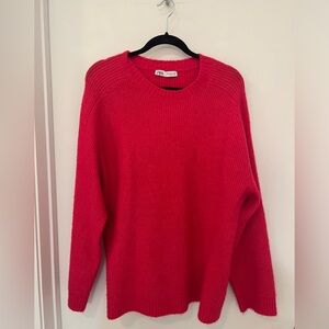 Zara pink oversized sweater size M